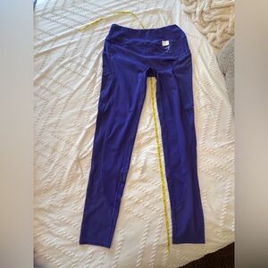 Gymshark Women's Blue Leggings with Mesh detail